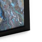 Quadro Decorativo Abstrato Ondas Águas Nórdicas 100x76 Cm | C